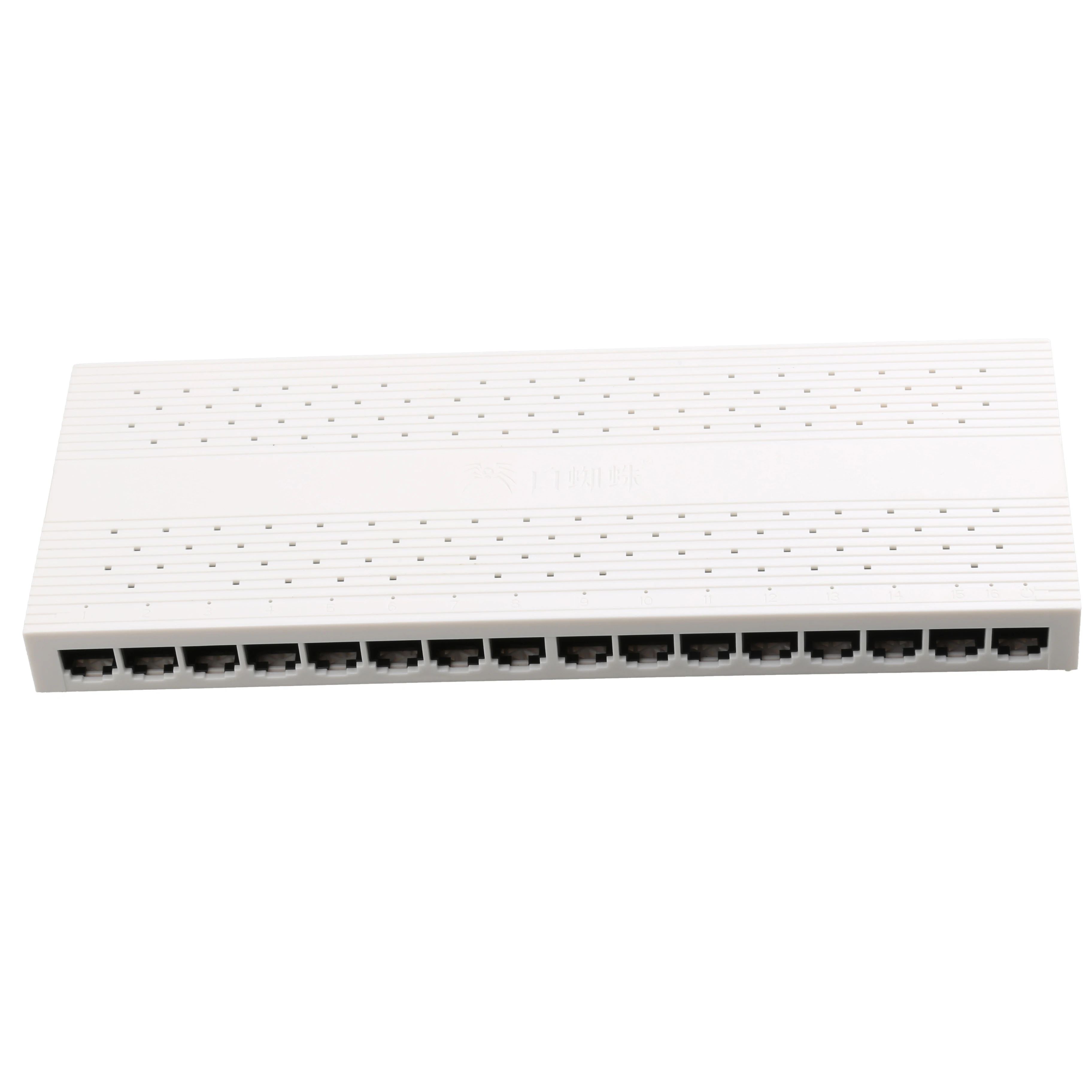 Switch Ethernet Gigabit 16-Port 10/100M Tanpa Manajemen dengan RJ45 Auto-Negotiation dan Casing Plastik