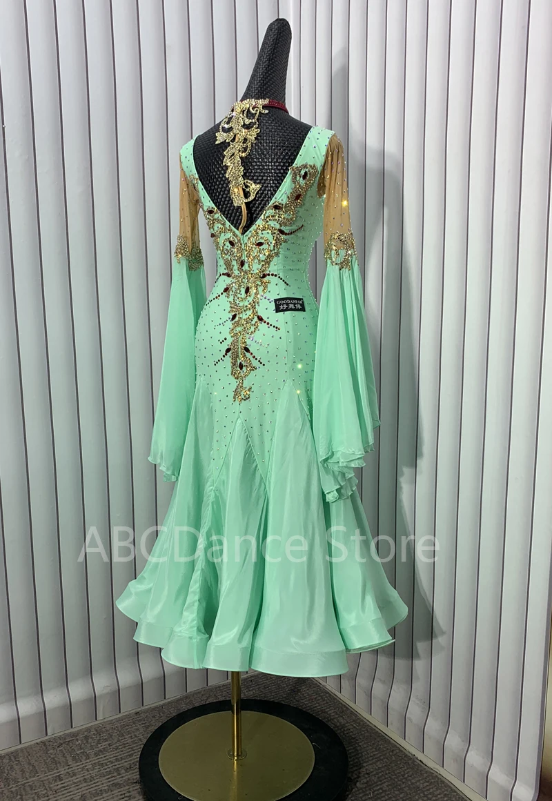 2025 신규 대회 볼룸 표준 무용 드레스 무용 의상 무대 의상 성인 무용 드레스