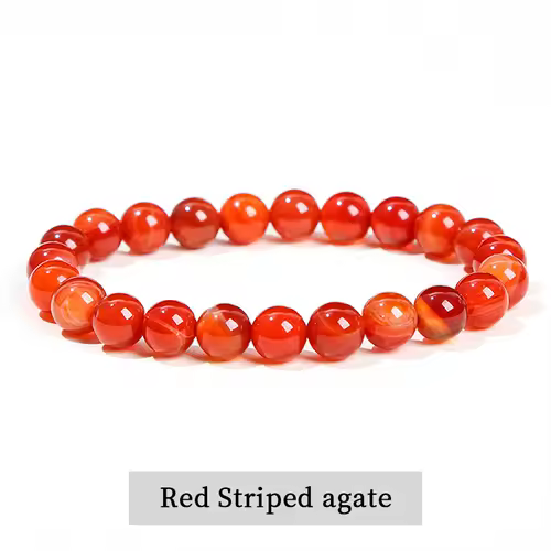 JD Natural Stone Beads Bracelet Amethyst Tiger Eye Crystal Quartz Agate Gem Beads Bangles Women Men Reiki Healling Jewelry Gift - Image 21