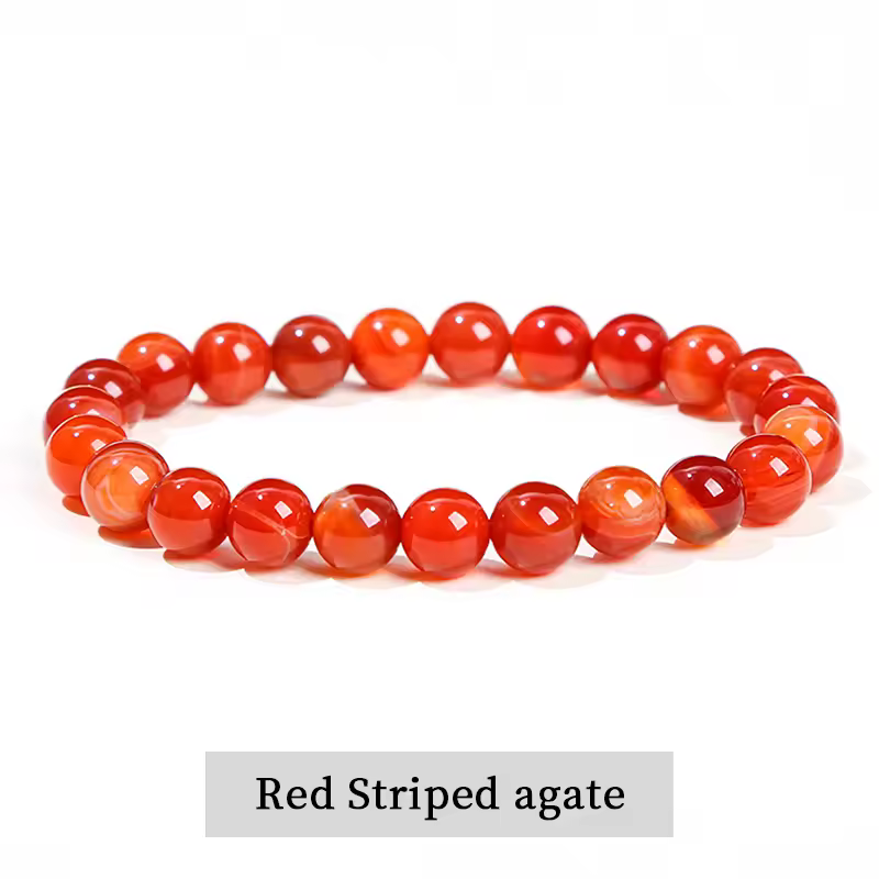 JD Natural Stone Beads Bracelet Amethyst Tiger Eye Crystal Quartz Agate Gem Beads Bangles Women Men Reiki Healling Jewelry Gift - Image 21