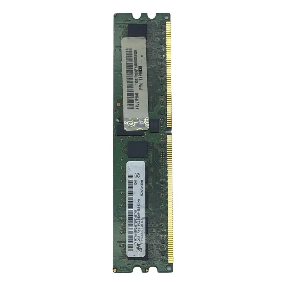 Desktop Computer Memory DDR2 PC2-5300P Fits For Micron 1R*4 2GB