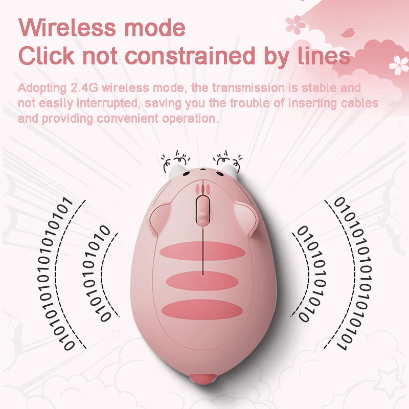 Cute Cat 2.4G Wireless Mouse Creative kitten Designed Mause Ergonomic USB Optical 1200 DPI Mini Mice For PC Laptop Kid Gifts