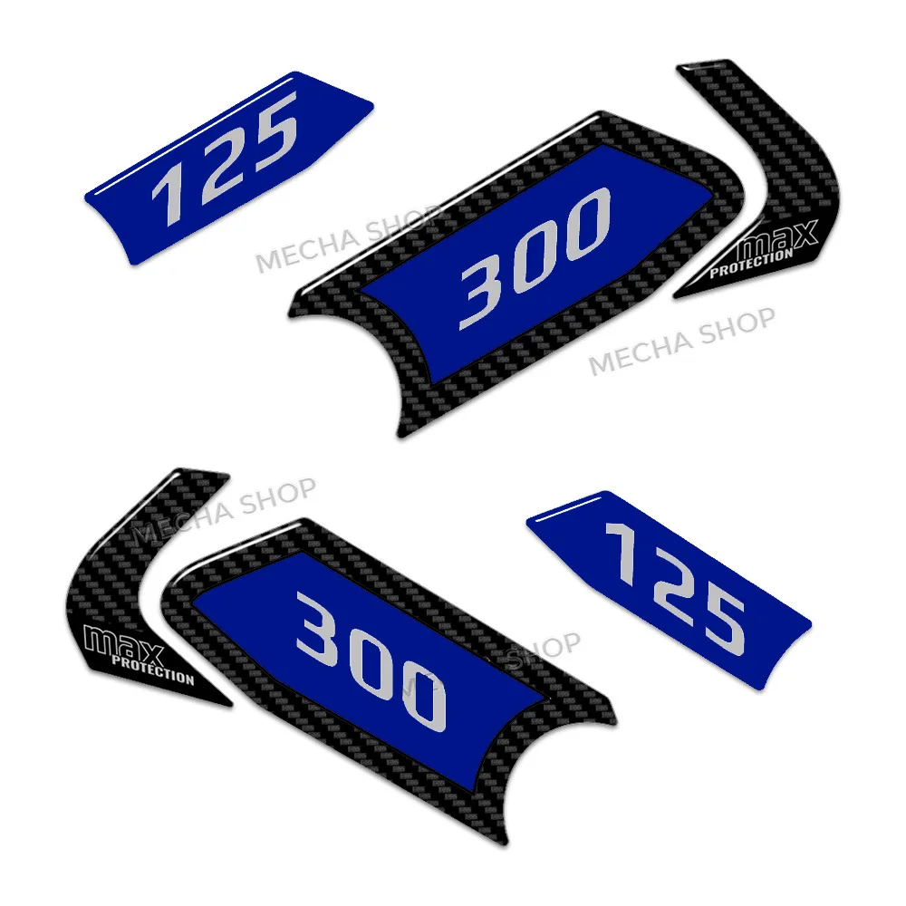 For XMax 300 Xmax125 2023 2024 2025 2026 3D Resin Decal Kit Fairing Side Decal 5
