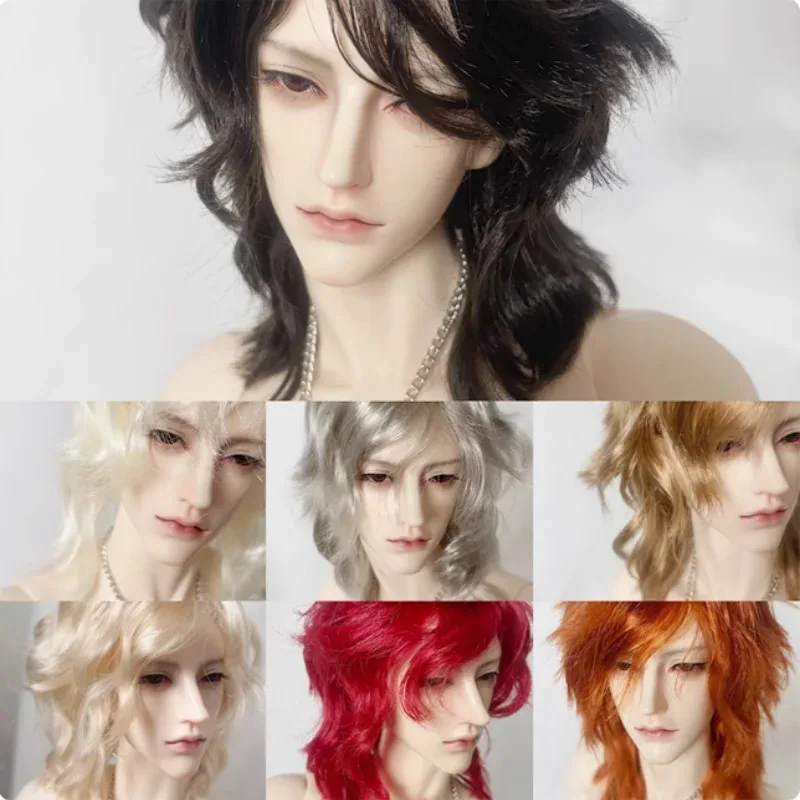 

BJD Wigs Short Curly Hair for 1/3 1/4 1/6 Dolls SD MSD MDD Yosd Milk Fiber Wigs Doll Hair