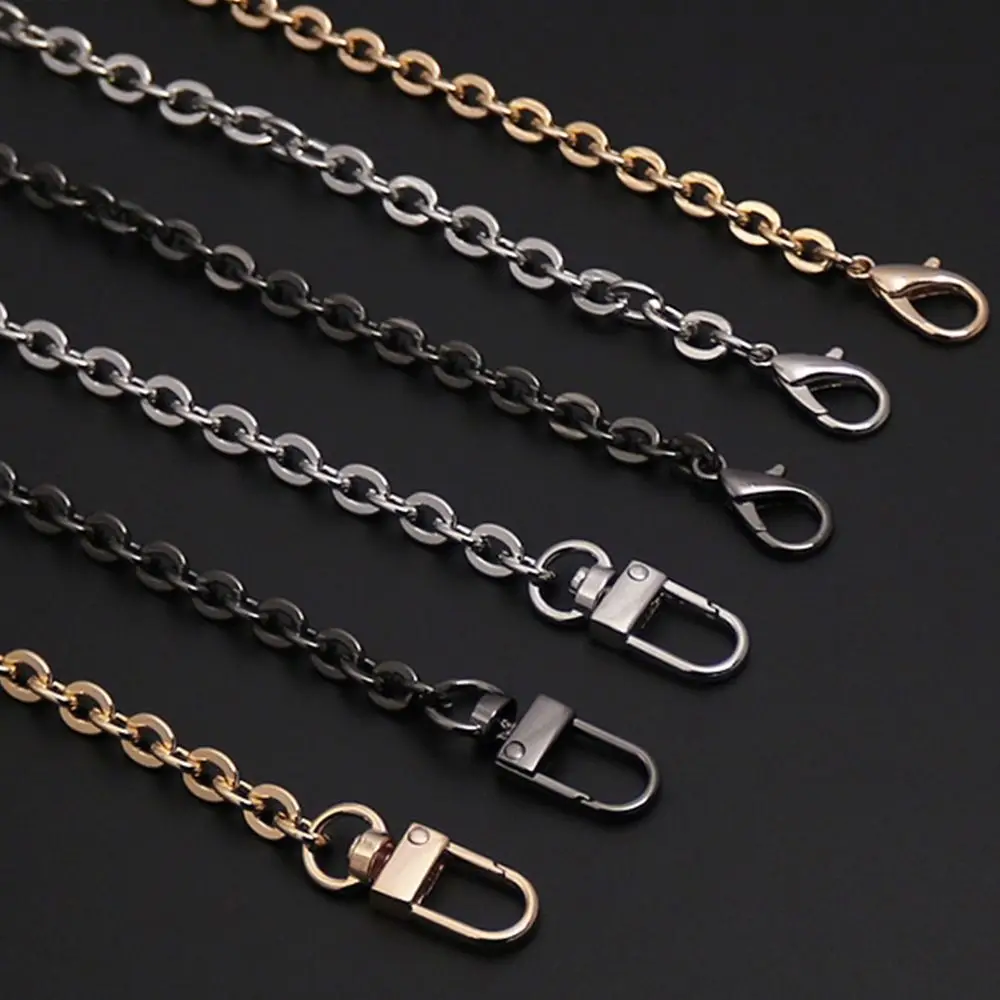 120cm Metal Chain Handle Replacement Chain Golden Silvery Aluminum Chain For Jewelry Making Findings Bag Chain Strap