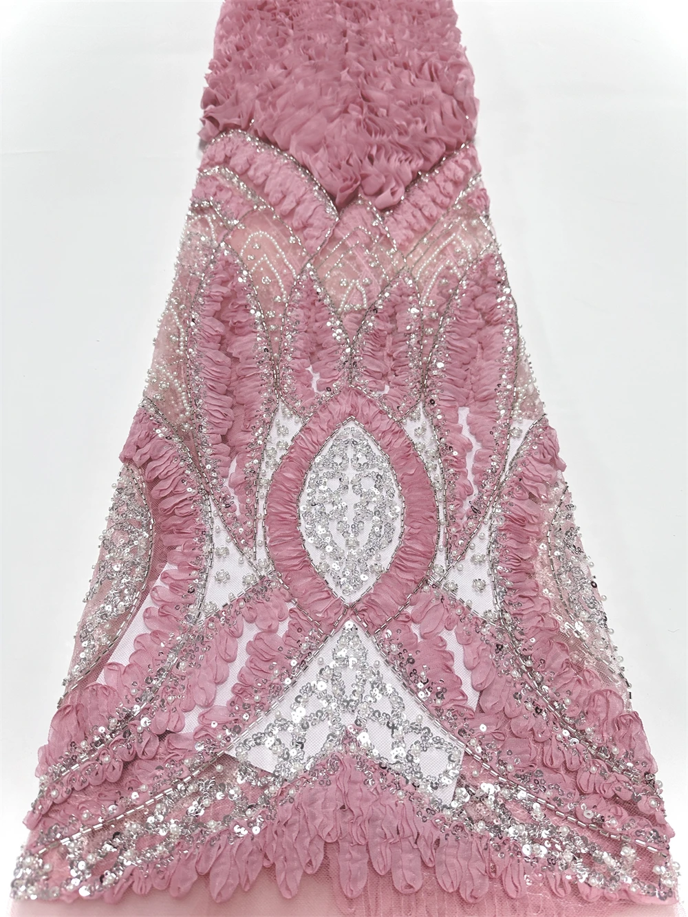 الترتر الأفريقي مطرز أقمشة الدانتيل 2025 جودة عالية التطريز الفرنسية النيجيري أقمشة الدانتيل لمواد الخياطة الزفاف