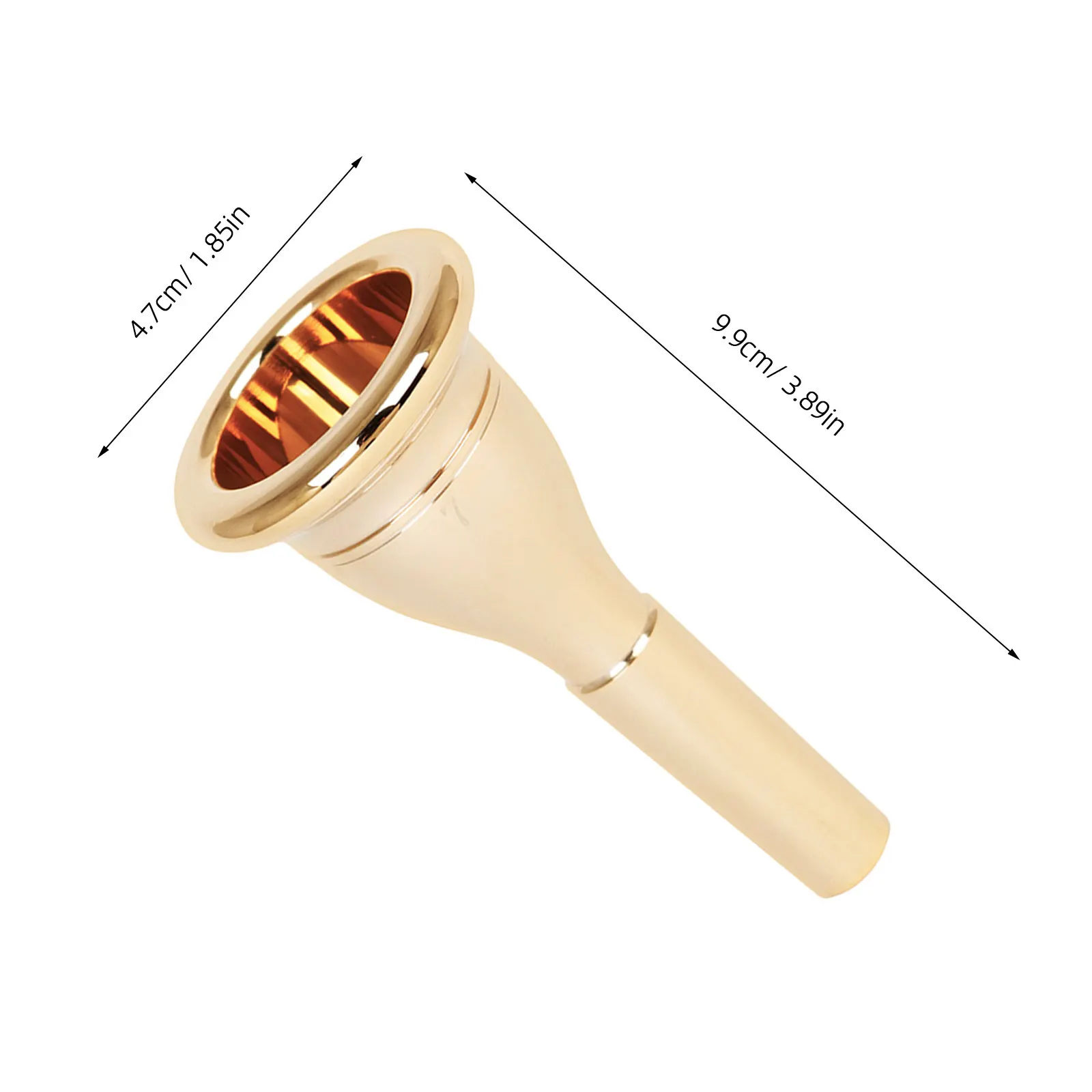 Replacement Tuba Mouthpiece Brass Part Delicate Instrument Accessory Tuba Mouth Accessory for Efficient Performance