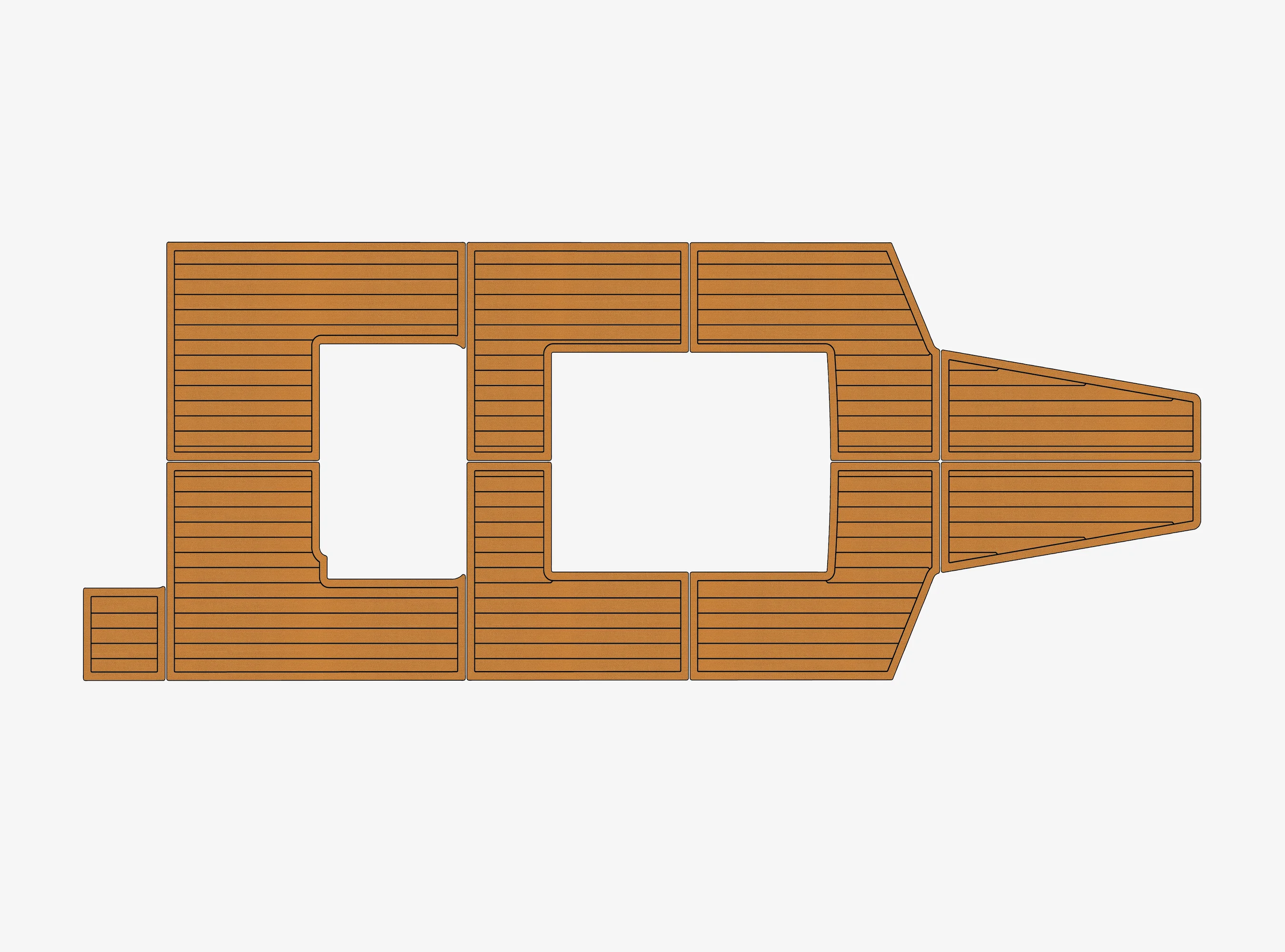 

2015-2018 Triton 35 1/4" 6mm EVA foam Non-Slip PVC Teak Decking marine Mat seadek aqua carpet Marine Floor