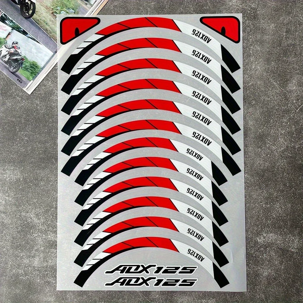 مجموعة واحدة من ملصقات رسومات الدراجات النارية ADX125، رائعة لحقائب الظهر وأجهزة الكمبيوتر المكتبية وصناديق الأدوات وديكور محبي الدراجة"