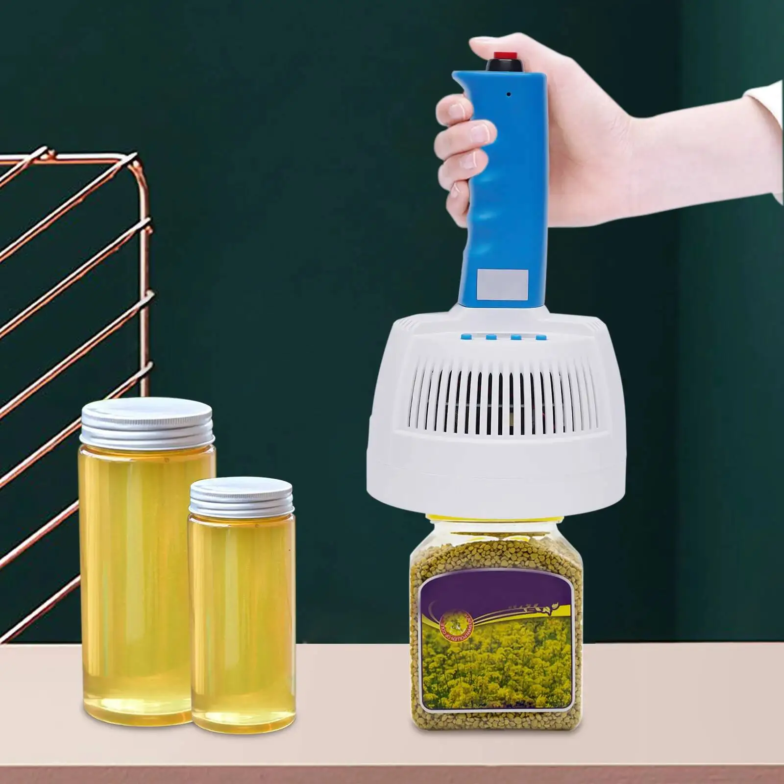 

Handheld electromagnetic induction sealing machine for plastic honey bottles, oil drums, glass bottles and aluminum foil gaskets