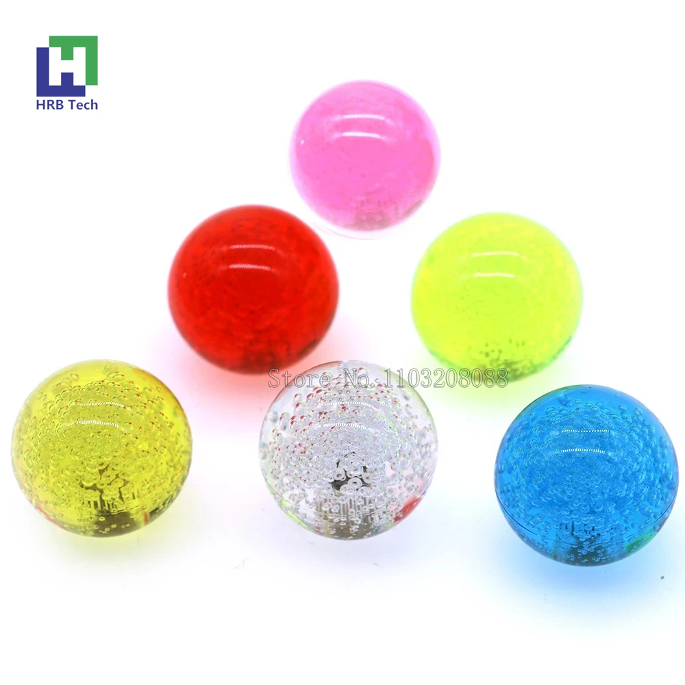 35mm/40mm Joystick TopBall Clear Crystal Bubble Balltop For SANWA /ZIPPY Illuminated Light Stick Knob Arcade Game Machine Parts