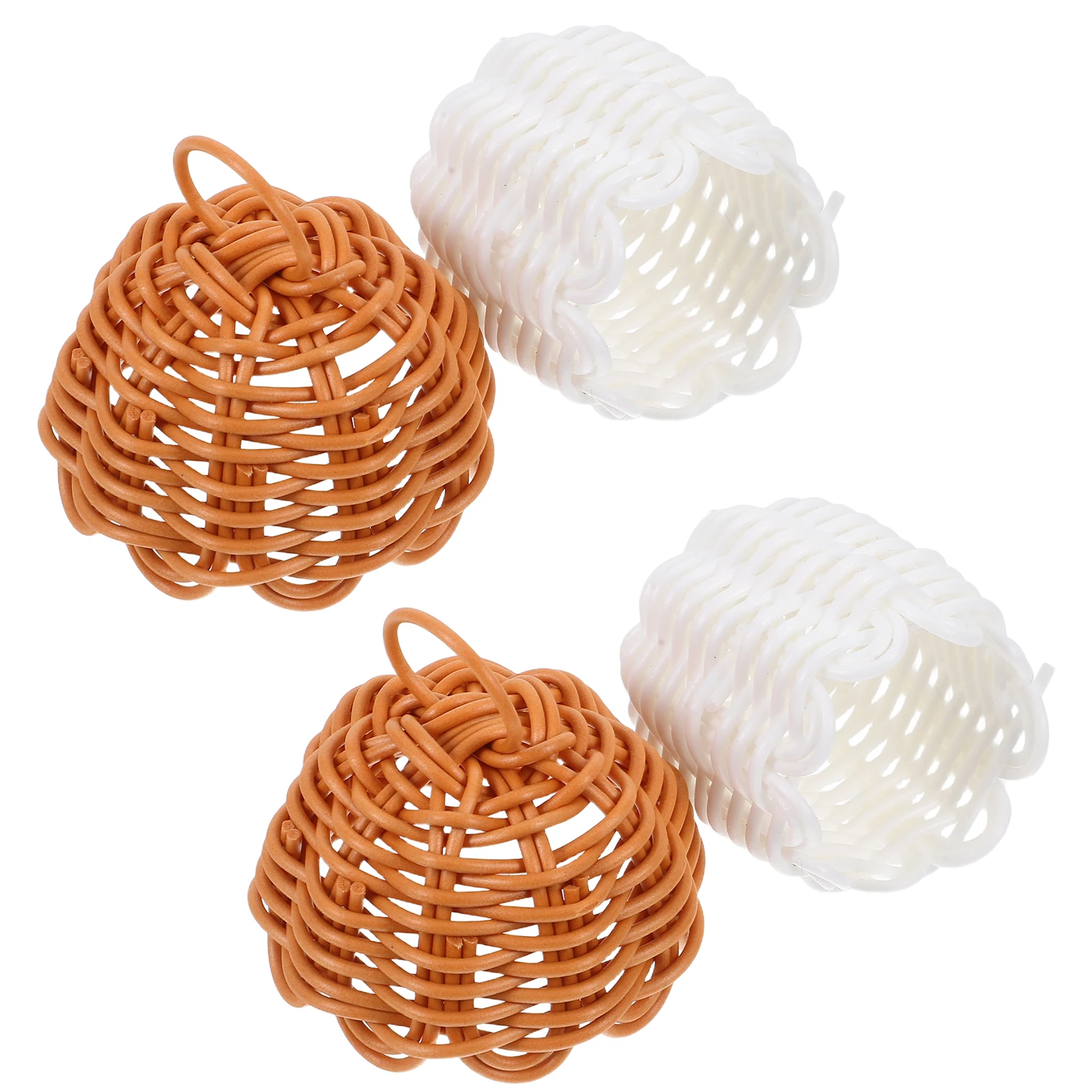 

2 Pcs Christmas Gift Bag Handheld Pine Cone Diy Garden Accessories Rattan Craft Mini Cones Graduation Party Favor Bags