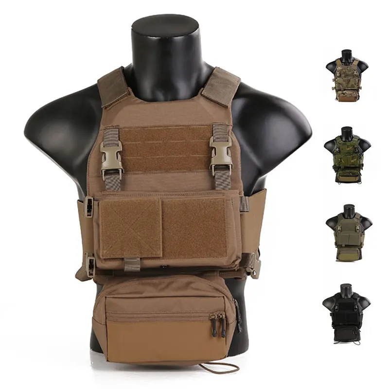 Emersongear Tactical For FCS Style VEST W/MK Chest Rig SET Body Armor Rapid Chest Rig Airsoft Hunting Vest EM7407