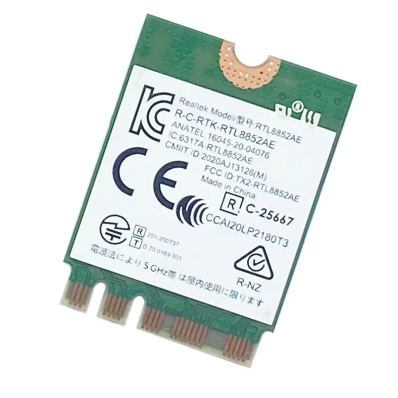 WiFi6 wireless network card RTL8852AE 5W10V25797 802.11AC/AX BT5.2 For  100W 300W M70a M75Q M90a V55T Series