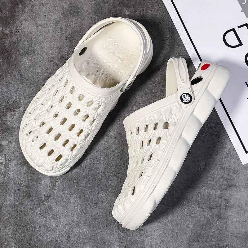 صنادل الشاطئ للرجال في الهواء الطلق ، النعال الخوض ، أحذية الحديقة ، قباقيب المنزل ، الشرائح المشي لمسافات طويلة ، الصيف