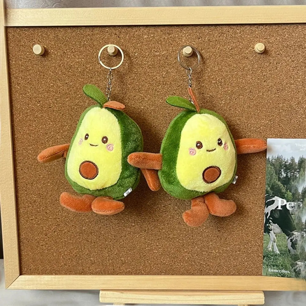 

Birthday Gift Cute Fruit Avocado Pendant Cartoon Stuffing Avocado Keychain Green Exquisite Avocado Keyring Handbags