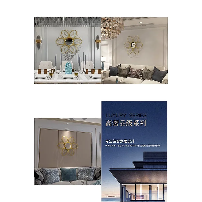 Light Luxury Iron Metal Wall Art 3D Sheet Painting for Entryway Restaurant Simple Hanging Decor