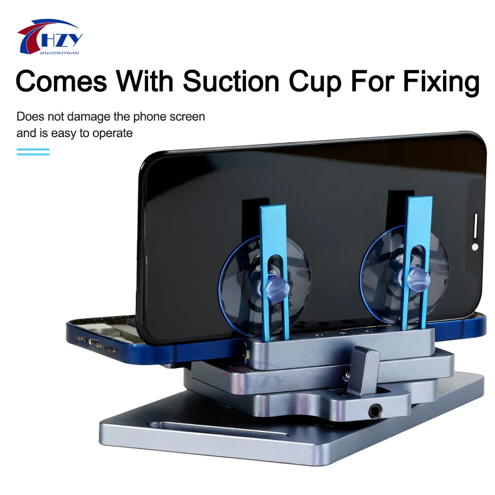 HZY 3 في 1 دوران متعدد الأغراض 360 ° الهاتف المحمول التدفئة الحرة إزالة الشاشة منفصلة المشبك الغطاء الخلفي تفكيك #5