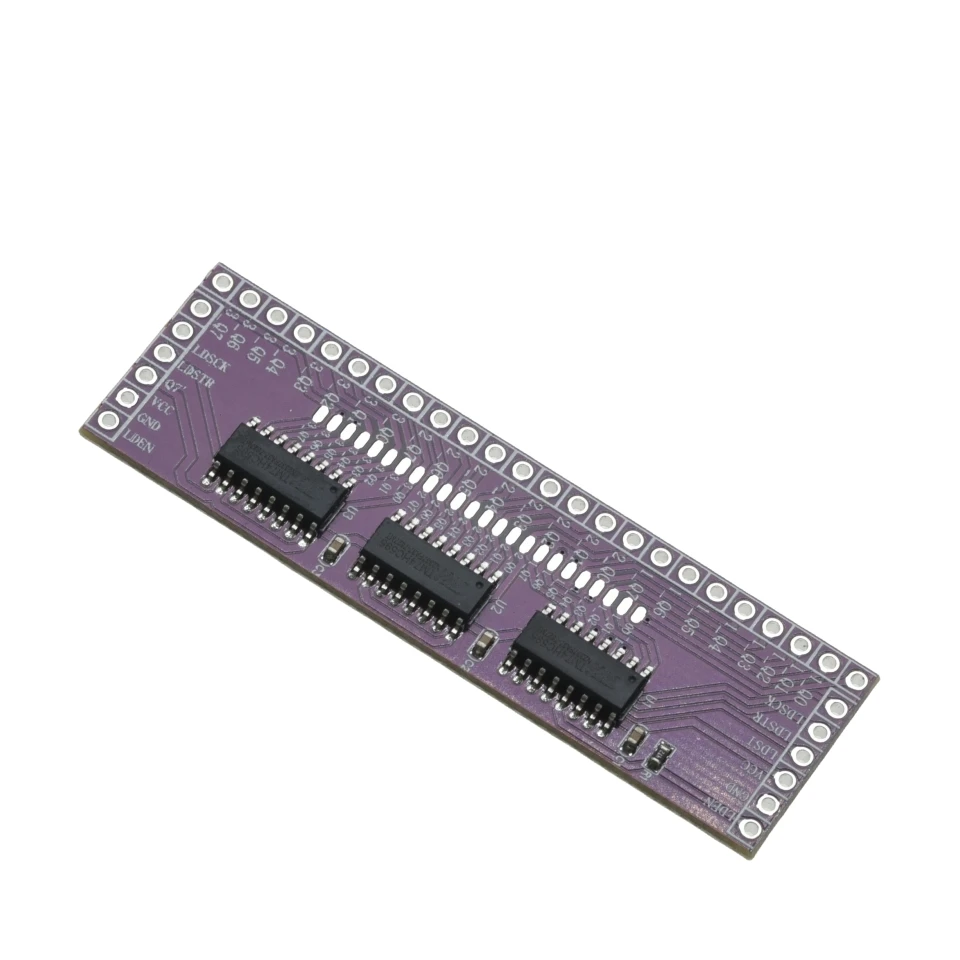 Mikrocontroller Seriell-zu-Parallel-Pin-IO-Erweiterungsmodul 74HC595 Ausgangsport-Erweiterung 3 bis 24-Pin LED-Steuerung Beschreibung 
 
 Ab – Detail 2