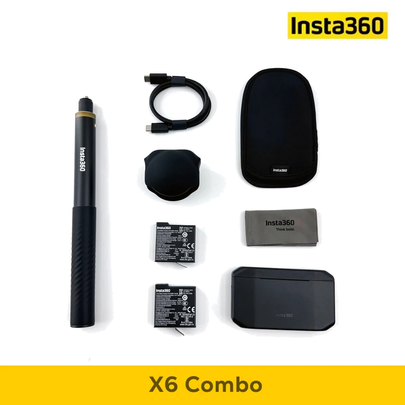 【LOCAL+】Insta360 X6 360 °   Actiecamera 8K Hoge Resolutie Opname Ingebouwde AI-bewerking Camera voor Fietsen Skiën Reizen Contentcreatie Insta360 X6 2026 Nieuw