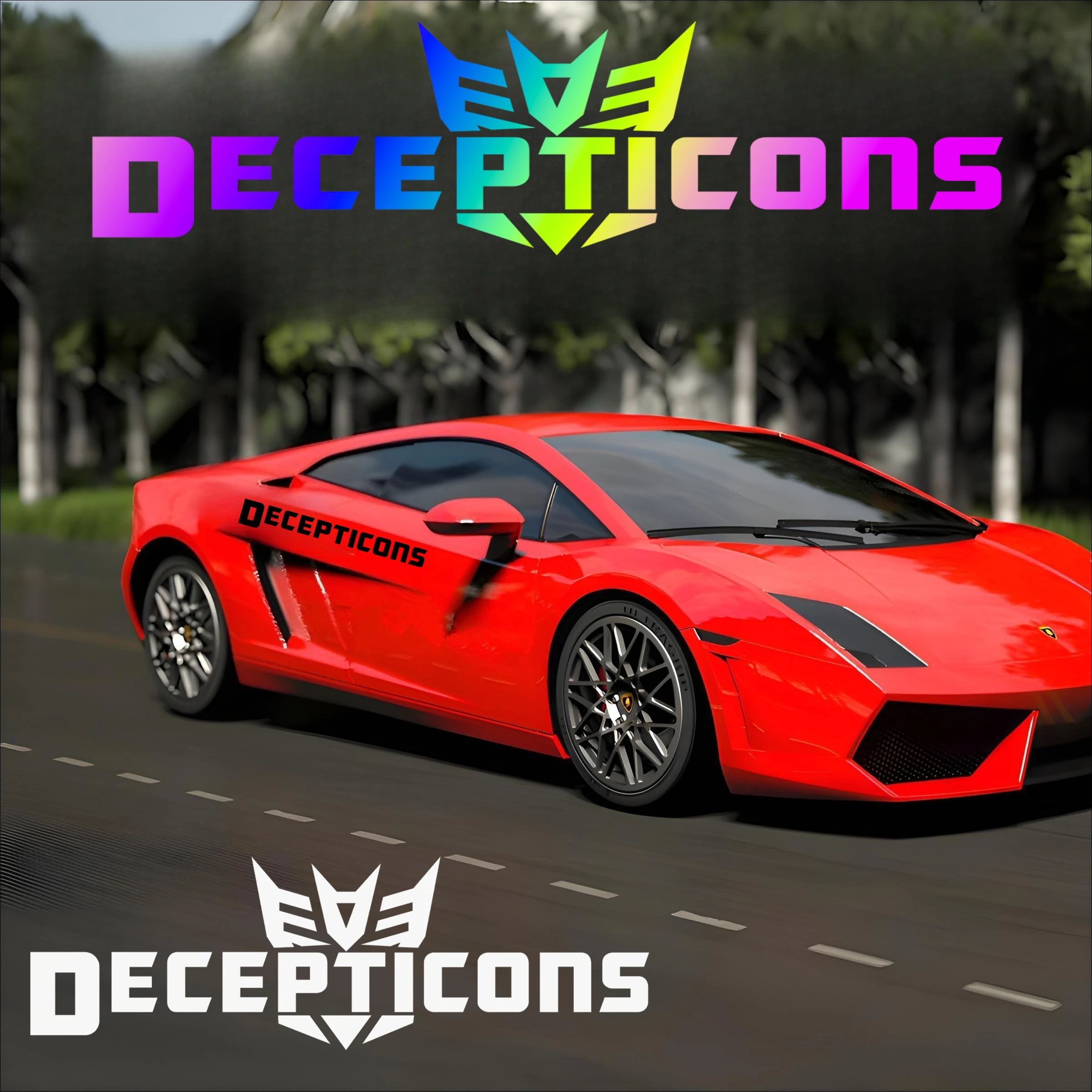 

Для автоботов наклейки Decepticons логотип ПВХ светоотражающая наклейка эмблема водостойкая наклейка украшения автомобильные аксессуары