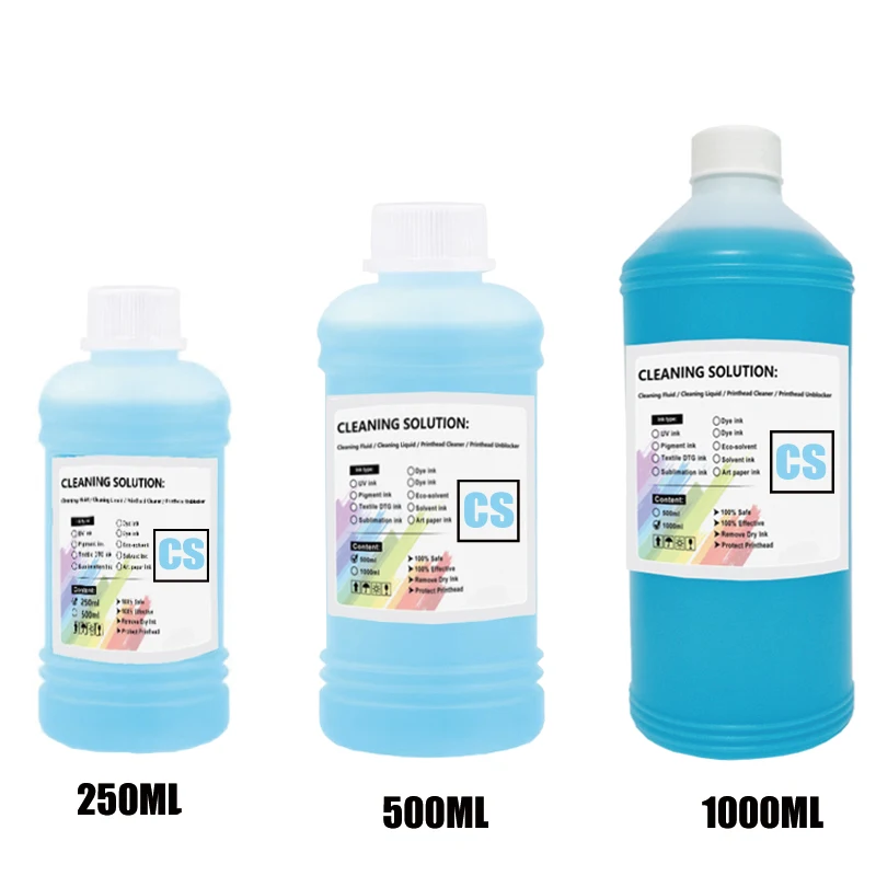 DTF Ink Cleaning Solution Strong Cleaning for Epson DX4 DX5 DX7 L1800 L805 L800 1390 I3200 DTF cleaning Liquid