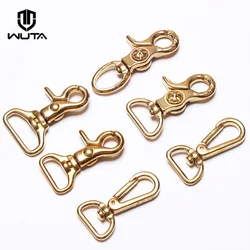 WUTA 100% Solid Brass Hook buckle Premium Shoulder strap Swivel Snap Hook Fastener Wallet Bag Lobster Clasp clip Claw Purse Hook