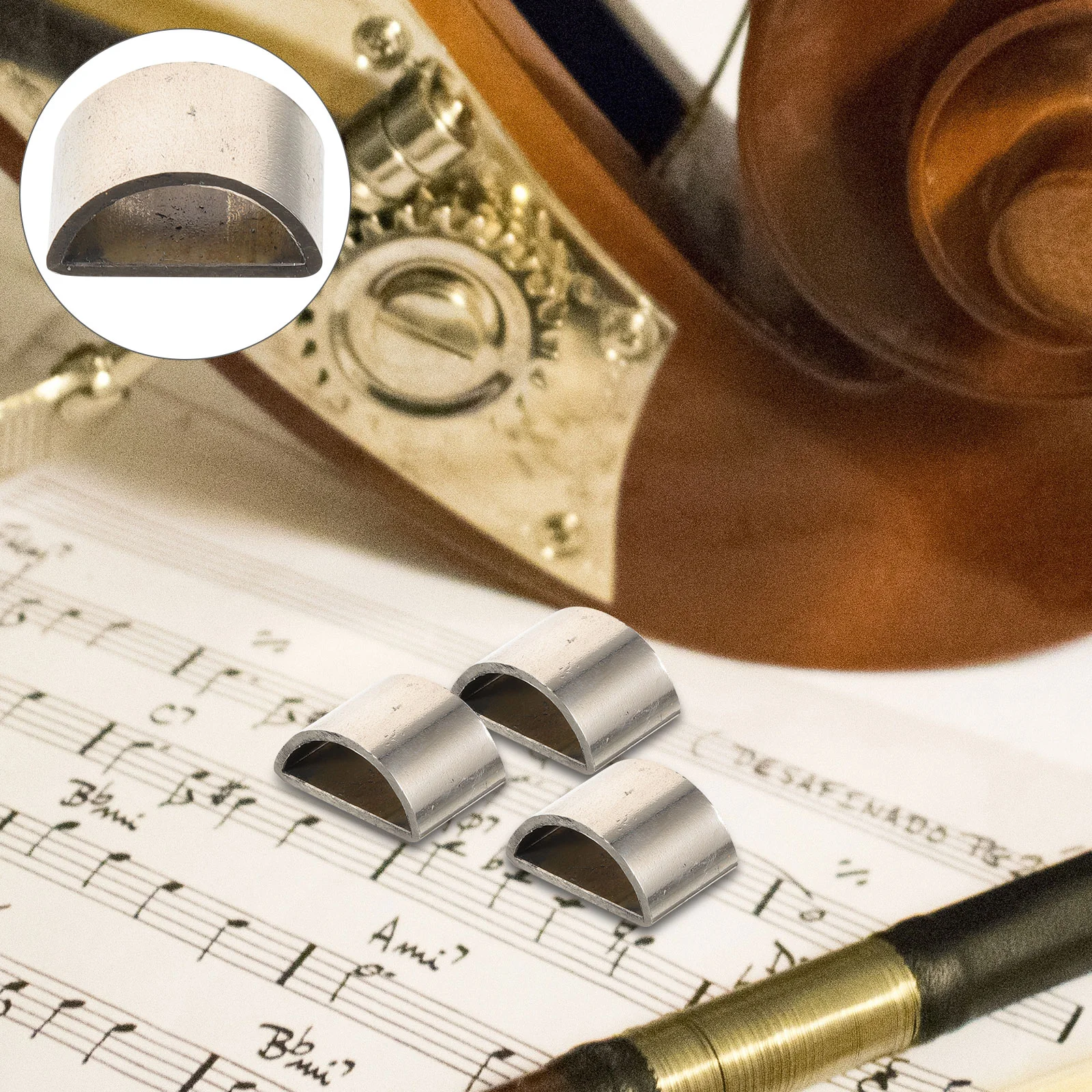 

3 Pcs Bow Ponytail Ring Boutonniere Knot Drainer Rack Table Fan Replacement Blade Violin Repair Parts Semicircle