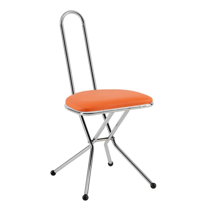 

Nordic folding dining table chair, home backrest Internet celebrity ins style creative leisure negotiation chair