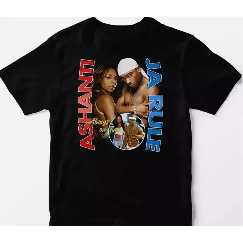Always on Time Ja Rule and Ashanti black T shirt short sleeve S to 5Xl