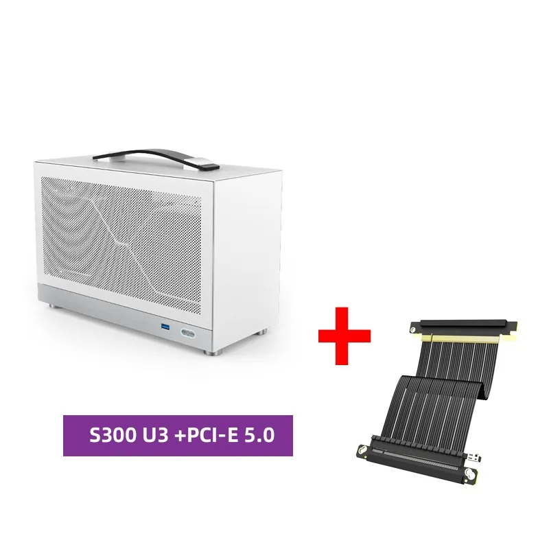 S300 ITX حقيبة يد محمولة USB-C كمبيوتر مكتبي صغير SFX GPU Riser 3.0/4.0 ألومنيوم صغير جدًا