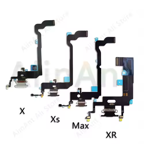 AiinAnt USB Port Charger Dock Connector Mic Charging Flex Cable For iPhone 7 8 Plus Xs Max X XR Dock Charging Flex - Image 3