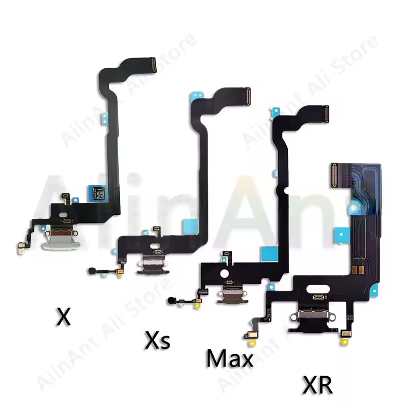 AiinAnt USB Port Charger Dock Connector Mic Charging Flex Cable For iPhone 7 8 Plus Xs Max X XR Dock Charging Flex - Image 3