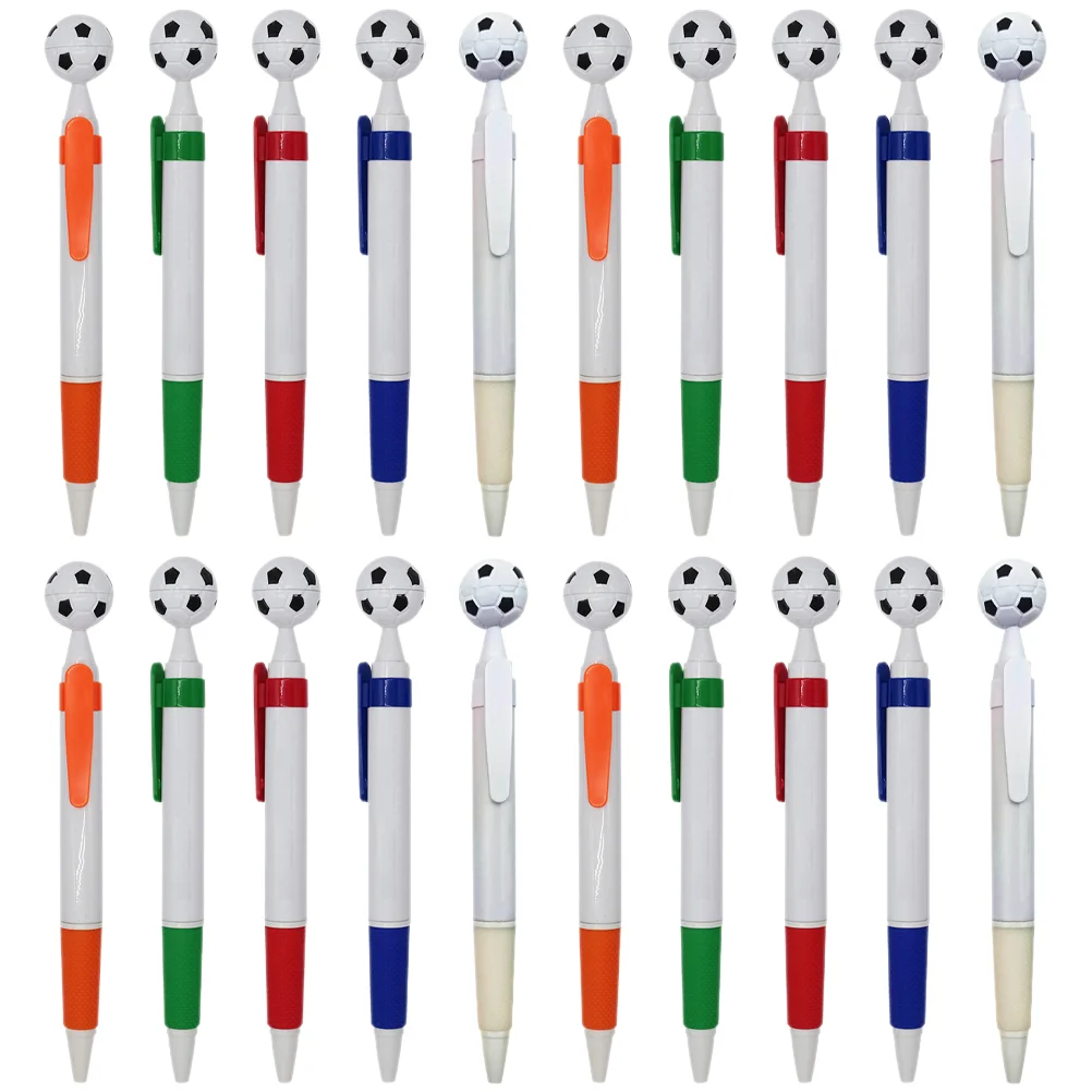 

20 Pcs Football Ballpoint Pen Soccer Goodie Bag Favors Students Pens Writing Bulk