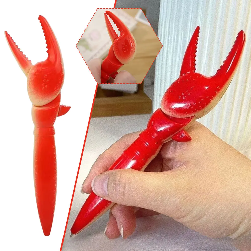 Fun Lobster Paw Ballpoint Pen Personality Crab Clip Pliers Pen Cute Creative Korean Stationery Office Supplies School