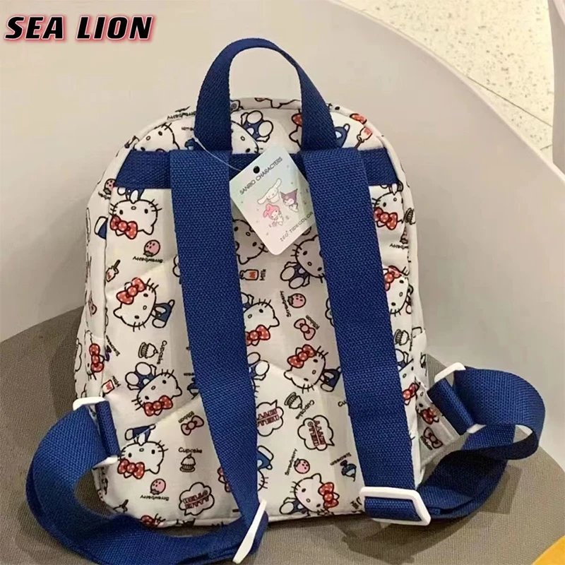 

Kawaii Sanrio Hello Kitty Backpack Anime Cute Cartoon Outdoors Student Snacks Cosmetics Stationery Storage Schoolbag Toys Girls