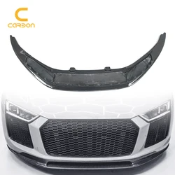 Carbon Fiber Front Bumper Lip Chin Spoiler For Audi R8 Car Front Lip and Splitter Accessories