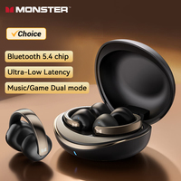 Choice Monster XKT30 TWS Wireless Bluetooth 5.4 Headset Ear Clip Game Touch Earphones Deep Bass Surround Sound Sport Earbuds New