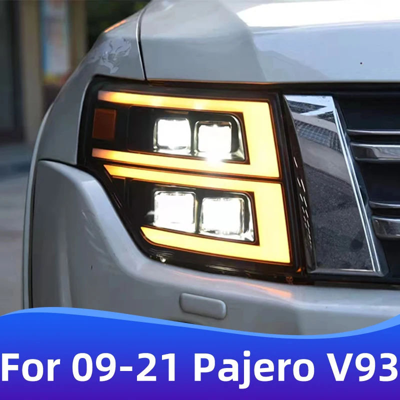 

For 2009-2021 Models Mitsubishi Pajero V93 V87 V97 retrofit upgrade LED headlights turn signals car accessories headlights DRL