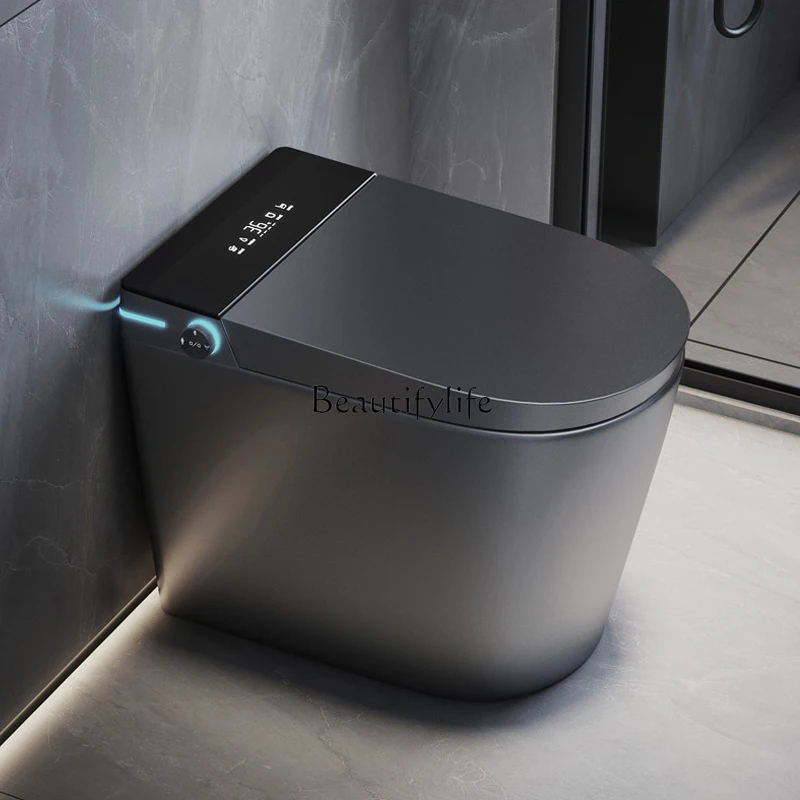 

Black smart toilet short automatic toilet without water pressure limit