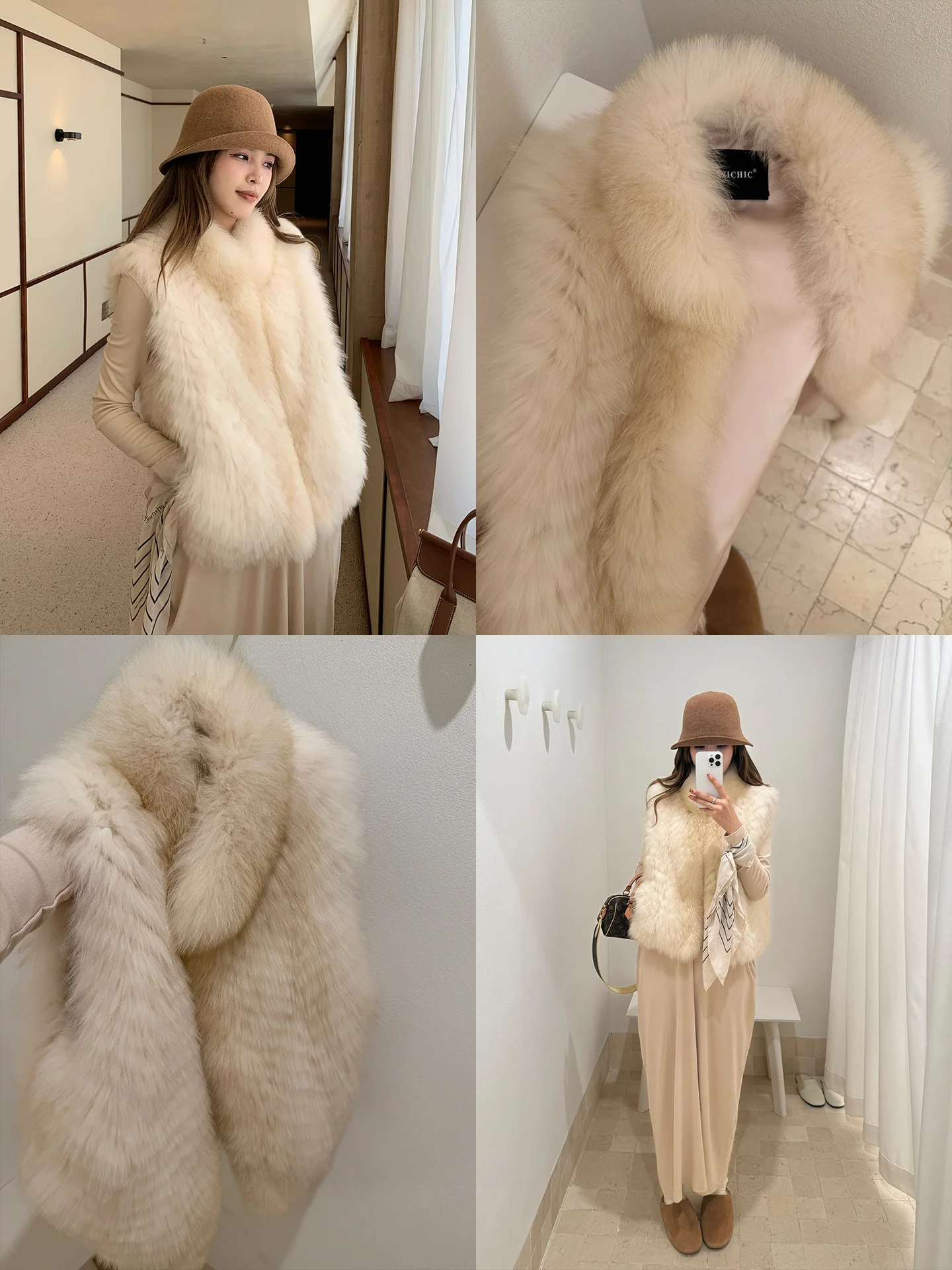 

Жилет Xzichic Gentle Moonlight из натурального меха для женщин: новая коллекция, теплый, пушистый, для повседневного использования на улице, из меха и кожи