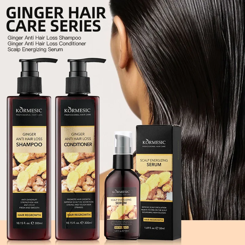 

Ginger Regrowth Shampoo Anti Hair Loss Oil Control Dandruff Removal Moisturiz Nourish Scalp Repair Damaged Hair Growth Shampoo