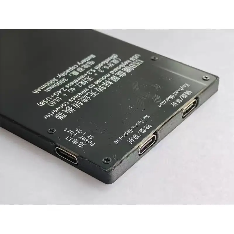 Mouse Keyboard berkabel USB ke konverter nirkabel dengan modul Bluetooth 5.3 baterai bawaan untuk adaptor Keyboard DIY