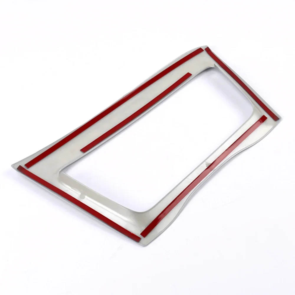 For 2012-2016 Honda CR-V 2013 2014 2015 CRV Matte Chrome Center Display Screen Frame Navi Panel Cover Car Navigation Frame Trim