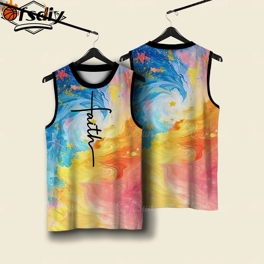 Summer Colorful vest Unisex sports vest Indoor fitness tank top  Quick Drying Badminton tennis vest Home vest y2k Men's clothing