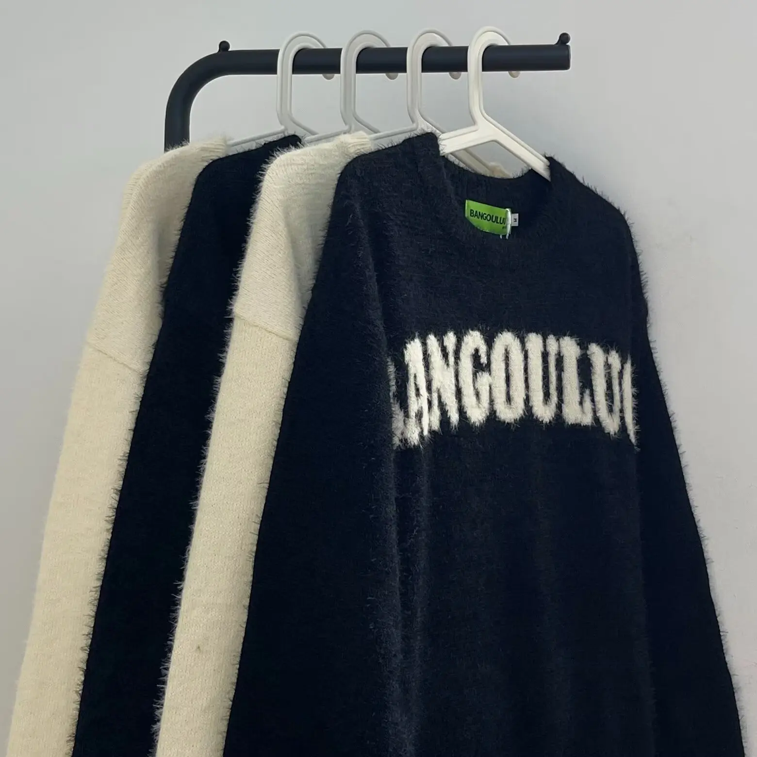 

American Sle Couple Sweaters Thiened Polyester Fiber Men's Casual Knitted irt Inner Wear Outer Wear Winter Leisure Sle