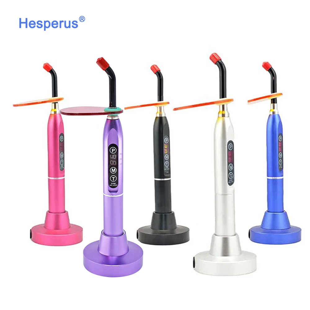 Colorful Portable Den tal Clinic Use Metal Body Den tal Light Cure Led Curing Light Den tal Equipment