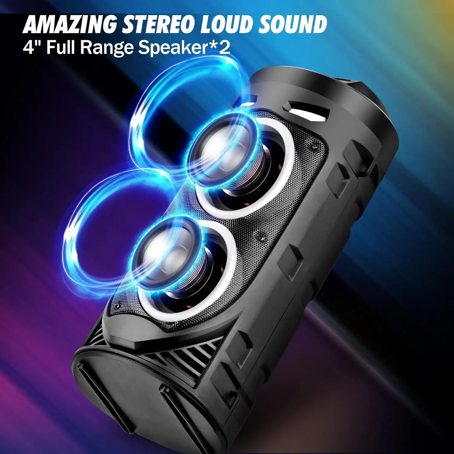 ZQS4239 Big Power Led RGB Light Wireless Super Bass Stage Party Karaoke Amplifier Subwoofer Outdoor Bluetooth Speaker Wired Mic