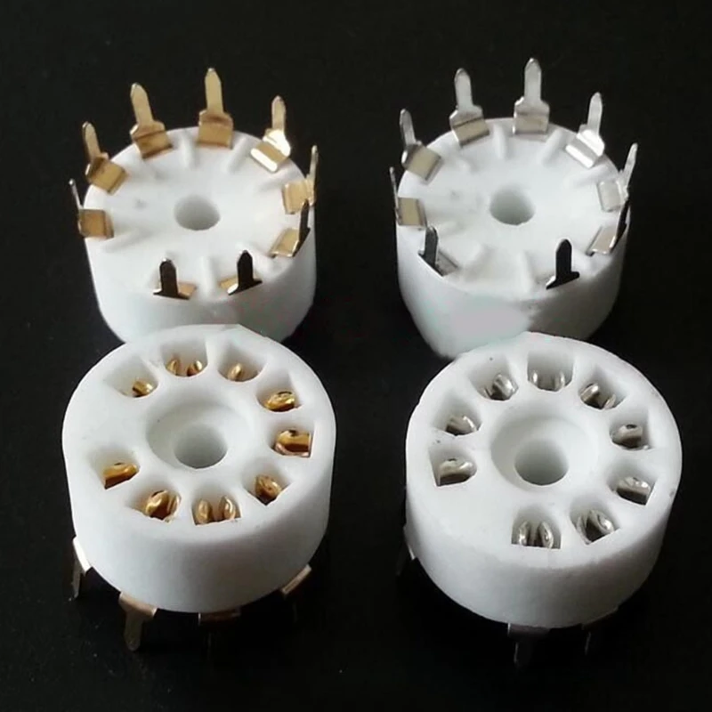 5pcs Quality B9A Ceramic 9Pin Tube Socket for Improved Sound Vacuum Tube Socket