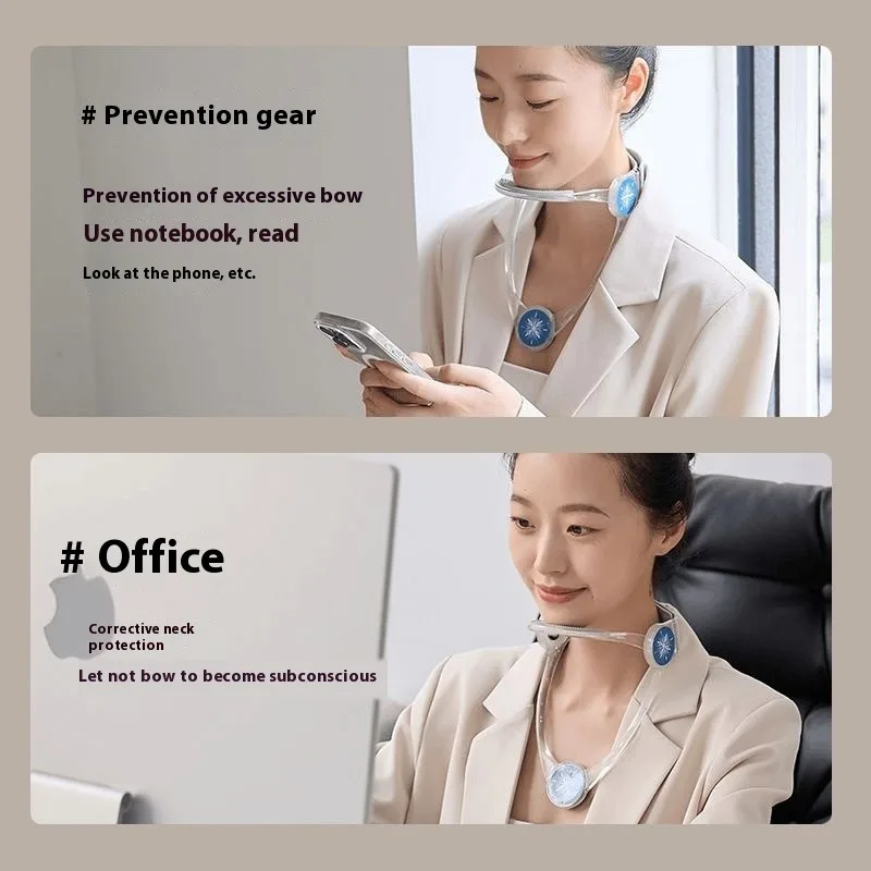 ปรับคอปากมดลูกรั้งท่าทาง Corrector Breathable สนับสนุนผู้ใหญ่กระดูกสันหลังการจัดตําแหน่งปวดบรรเทาศัลยกรรมกระดูก Home Office